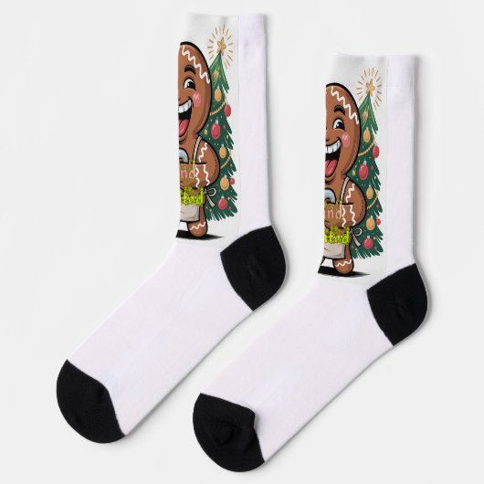 Würzig und Koffeinhaltig Socken (Linkes Detail)
