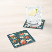 Würzige Kätzchen Rechteckiger Pappuntersetzer (Vor Ort)