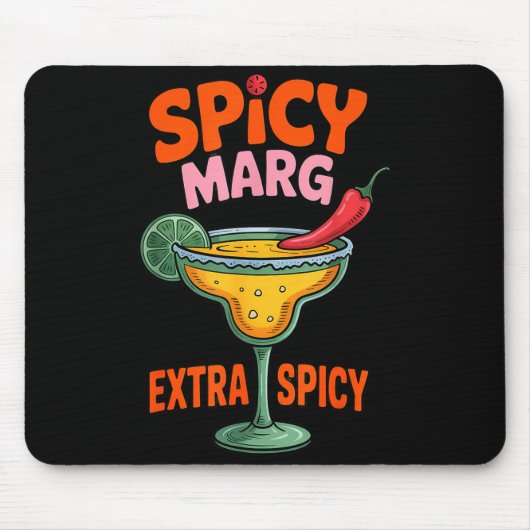 Würzige Marg extra cinco de mayo Sommer Pub Bar Mousepad (Vorne)