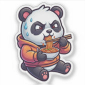 Würzige Nudel-Panda Aufkleber (Vorderseite)