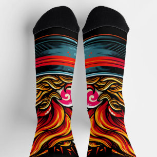 Würzige Ramen Japanische Nudel-Straßenkunst Socken