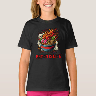 Würzige Ramen Japanische Nudel-Straßenkunst T-Shirt