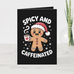 Würziger und koffeinhaltiger Weihnachts-Gingerbrea Karte