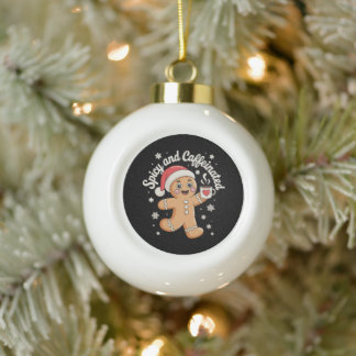 Würziger und koffeinhaltiger Weihnachtsmann-Weihna Keramik Kugel-Ornament