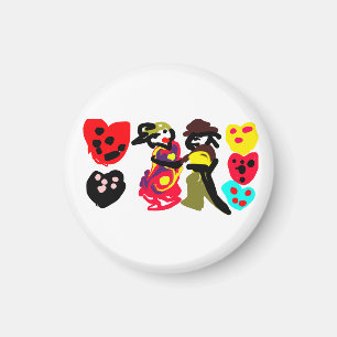 Würziger Valentinstag Fizz-Tanz Magnet
