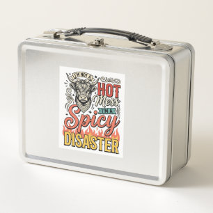 Würziges Desaster Highland-Kuh Vintage-Western-Shi Metall Brotdose