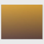 Würziges Gold Brown Ombre Geschenkpapier (Flach)