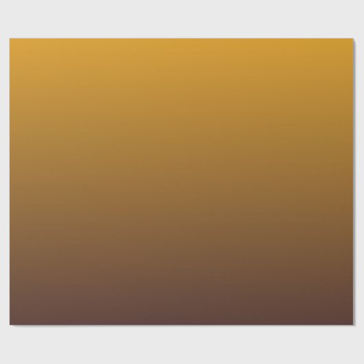 Würziges Gold Brown Ombre Geschenkpapier (Flach)