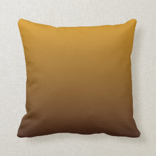 Würziges Gold Brown Ombre Kissen
