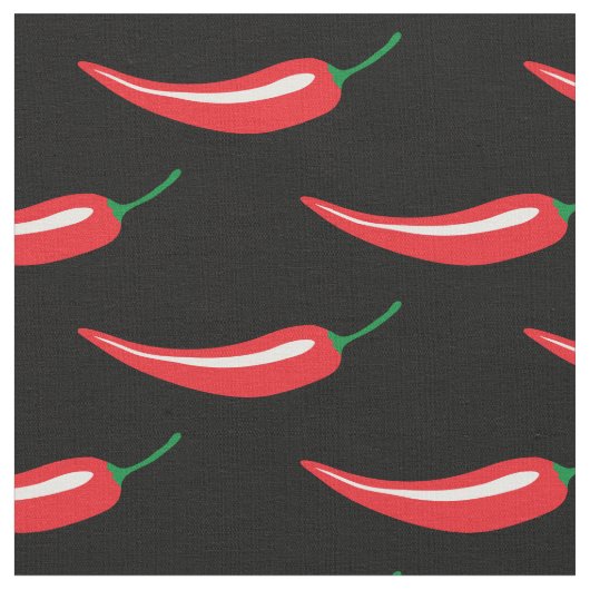 Würziges heißes rotes Gewebe des Chilipfeffers DIY Stoff (Nahaufnahme)