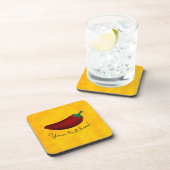 Würziges heißes SüdwestChili-Pfeffer-Muster Untersetzer (Rechte Seite)