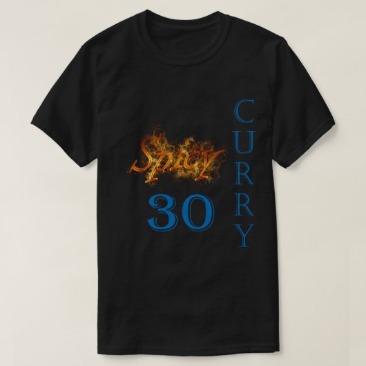 Würziges loderndes Feuer des Curry-#30 T-Shirt (Design vorne)