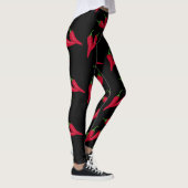Würziges rotes Chilimuster, Paprikaschoten am Leggings (Rechts)
