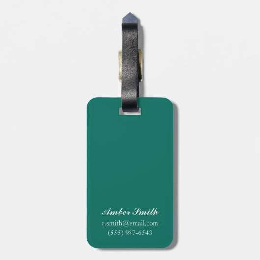 Würziges Titelseite Gepäckanhänger (Rückseite vertikal)