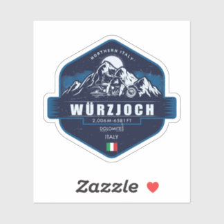 Würzjoch – Hidden Gem of the Dolomites , italy Aufkleber