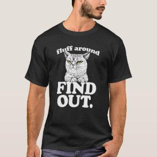 Wuschel herum und finde heraus Wütende Kitty Katze T-Shirt