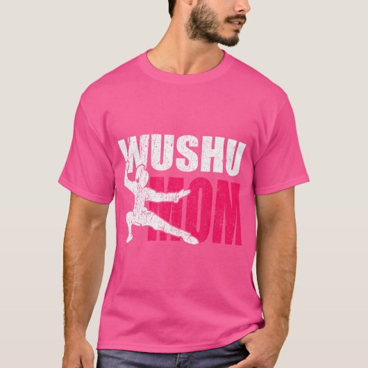 Wushu Mama Geschenk Idee Mixed Martial Arts Kung F T-Shirt (Vorderseite)