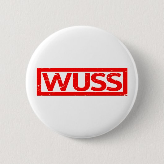 Wuss Briefmarke Button (Vorderseite)