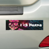 WUSSTE! "Ich Autoaufkleber der Nerd-<3" (Auf Auto)