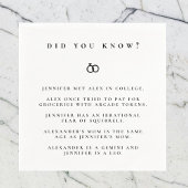 Wussten Sie die Verlobung? Serviette