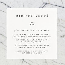 Wussten Sie die Verlobung?