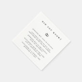 Wussten Sie die Verlobung? Serviette (Ecke)