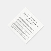 Wusstest Du? Dragon Mama Fun Fakten Serviette (Ecke)