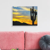 Wüste 1996-2-Arizona bei Sonnenuntergang Leinwanddruck (Insitu (Wohnzimmer))