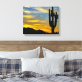 Wüste 1996-2-Arizona bei Sonnenuntergang Leinwanddruck (Insitu (Schlafzimmer))