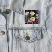 Wüste Abend Primrose und Wüste Sand Verbena, Button (Beispiel)