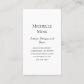 Wüste Abstrakt Sukkulent Kaktus Innendesign Visitenkarte (Rückseite)