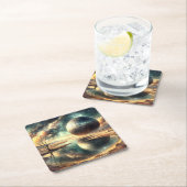 Wüste Anomoly Rechteckiger Pappuntersetzer (Vor Ort)