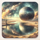 Wüste Anomoly Rechteckiger Pappuntersetzer (Vorderseite)