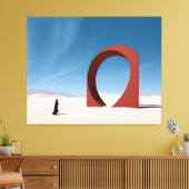 Wüste Arcana: Einsamkeit des Sentinels Leinwanddruck (Insitu (Wohnzimmer))