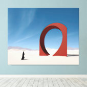 Wüste Arcana: Einsamkeit des Sentinels Leinwanddruck (Insitu (Holzboden))