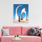 Wüste Arcana: Flüstern des Kosmos Leinwanddruck (Insitu (Wohnzimmer))