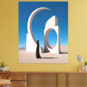 Wüste Arcana: Flüstern des Kosmos Leinwanddruck (Insitu (Wohnzimmer))