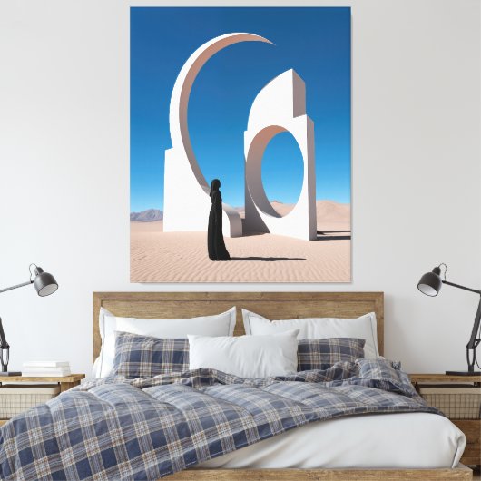 Wüste Arcana: Flüstern des Kosmos Leinwanddruck (Insitu (Schlafzimmer))