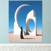 Wüste Arcana: Flüstern des Kosmos Leinwanddruck (Insitu (Holzboden))