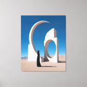 Wüste Arcana: Flüstern des Kosmos Leinwanddruck (Vorderseite)