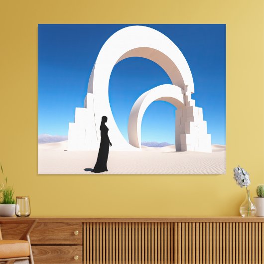 Wüste Arcana: Monolithen of Memory Leinwanddruck (Insitu (Wohnzimmer))