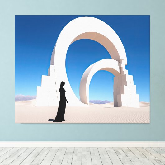 Wüste Arcana: Monolithen of Memory Leinwanddruck (Insitu (Holzboden))