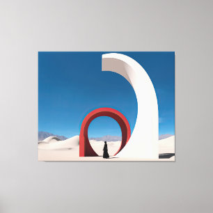 Wüste Arcana: Schleier der Einsamkeit Leinwanddruck