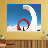 Wüste Arcana: Schleier der Einsamkeit Leinwanddruck (Insitu (Wohnzimmer))