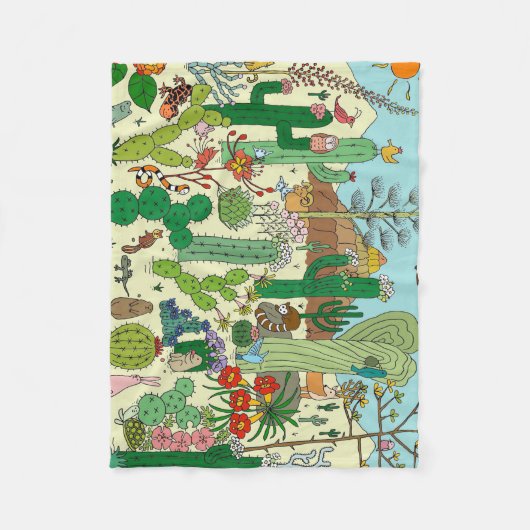 Wüste Arizona Fleecedecke (Vorderseite)