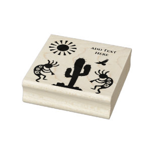 Wüste Arizona Kokopelli Gummistempel