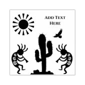 Wüste Arizona Kokopelli Gummistempel (Prägung)