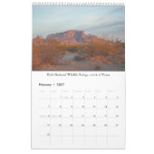 Wüste Arizona Südwestkalender Kalender (Feb 2027)