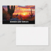 Wüste Arizona Visitenkarte (Vorne/Hinten)
