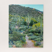 Wüste Arizona Wanderweg Saguaro Cactus Forest Puzzle (Vertikal)